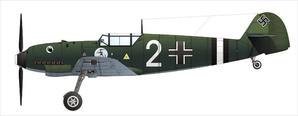 Messerschmitt Bf109 D-1 nella livrea usata nella campagna di Polonia, settembre 1939..jpg